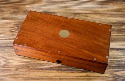 Solid Mahogany Pistol Box 1820