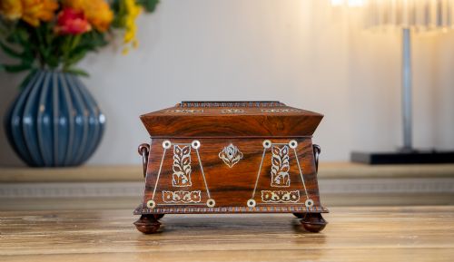 William IV Rosewood Tea Caddy