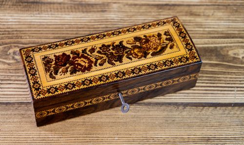 Stunning Tunbridge Ware Box 1880