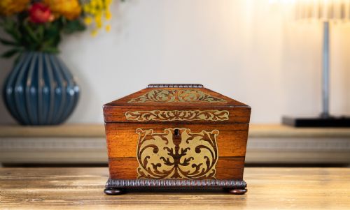 Rosewood William IV Tea Caddy