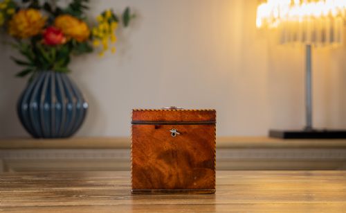 Georgian Mahogany Single Tea Caddy 1770
