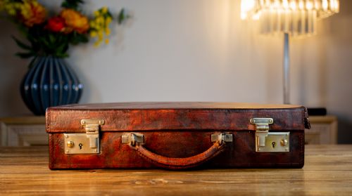 Finnigans of Bond Street Leather Briefcase 1930