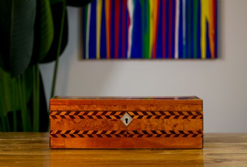Decorative Inlaid Table Box C.1890