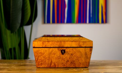 Birds Eye Maple Table Box 1830