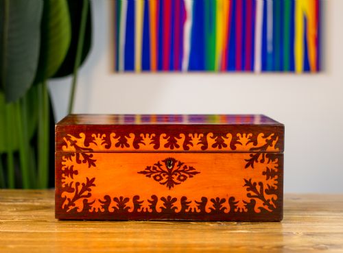 Decorative Satinwood Ladies Box 1820