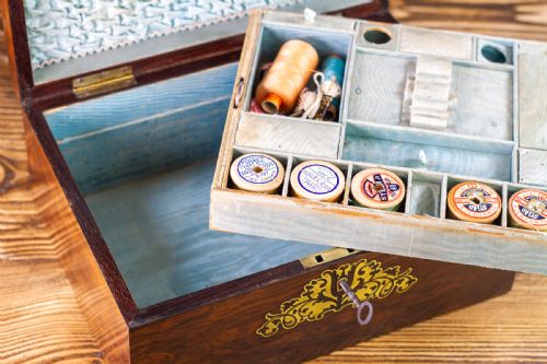 REGENCY ROSEWOOD WORK BOX 1830 - ADDITIONAL PHOTO 11