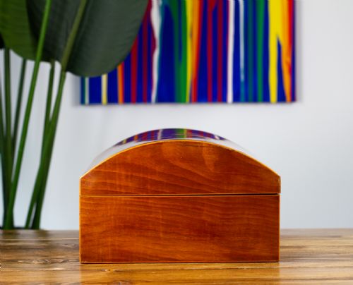 LARGE GEORGIAN SATINWOOD BOX 1800 - ADDITIONAL PHOTO 3