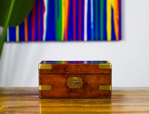 Small Mahogany Campaign Box 1800