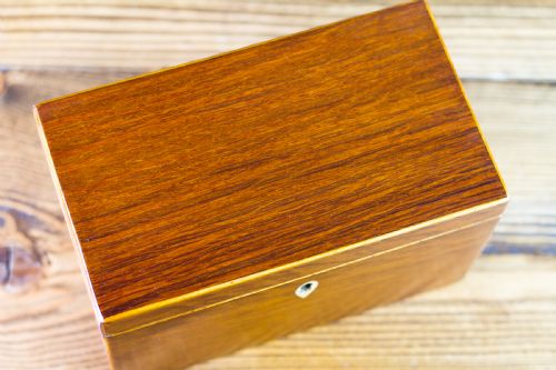 PARTRIDGE WOOD TEA CADDY 1850 - ADDITIONAL PHOTO 3