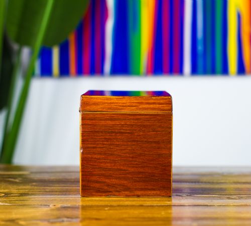 PARTRIDGE WOOD TEA CADDY 1850 - ADDITIONAL PHOTO 4