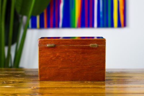 PARTRIDGE WOOD TEA CADDY 1850 - ADDITIONAL PHOTO 5