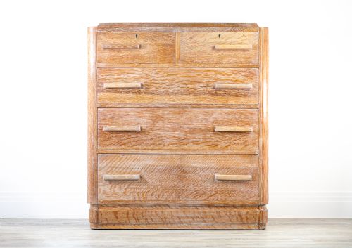 Heal’s Style Limed Oak Chest of Drawers C.1930