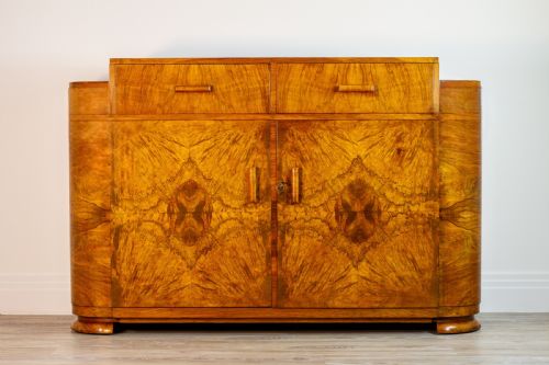 Art Deco Walnut Sideboard 1930'S