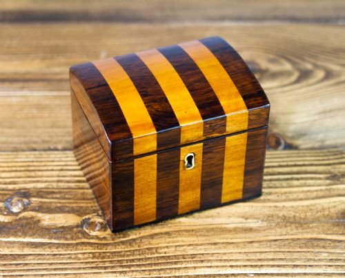 Single Striped Tea Caddy 1830