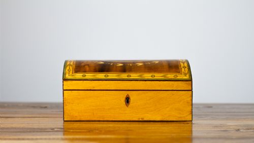 DECORATIVE INLAID GEORGIAN BOX 1800 - ADDITIONAL PHOTO 4