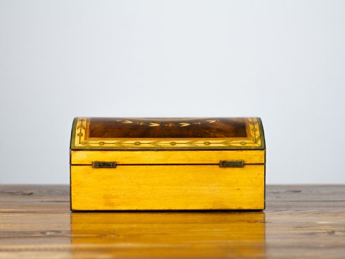 DECORATIVE INLAID GEORGIAN BOX 1800 - ADDITIONAL PHOTO 2
