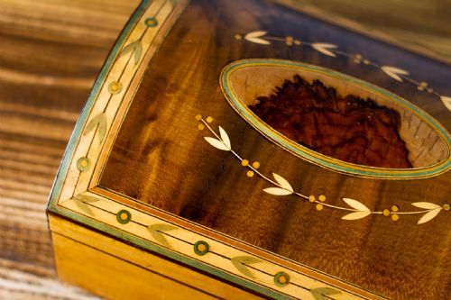DECORATIVE INLAID GEORGIAN BOX 1800 - ADDITIONAL PHOTO 6