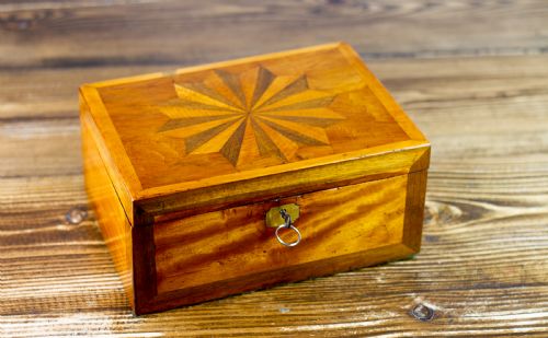 Satinwood Inlaid Box 1850