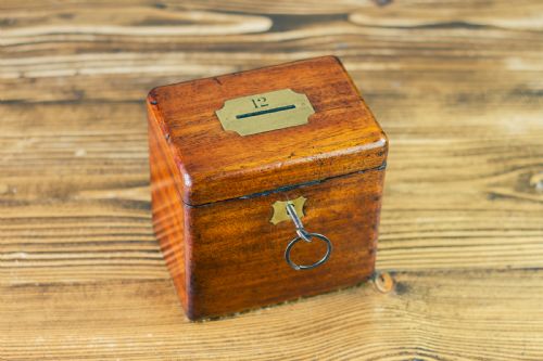 Mahogany Georgian Money Box 1820