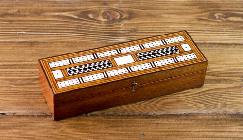 MAHOGANY CRIBB BOX C1890 - ADDITIONAL PHOTO 1