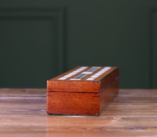 MAHOGANY CRIBB BOX C1890 - ADDITIONAL PHOTO 6