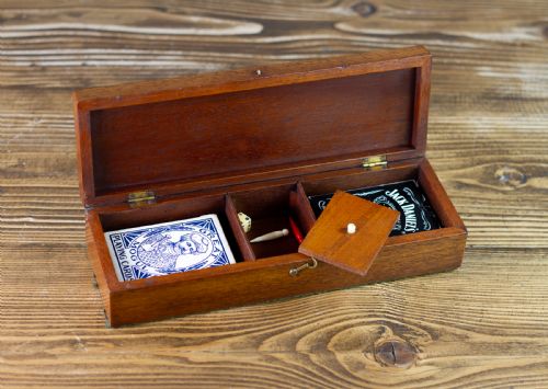 MAHOGANY CRIBB BOX C1890 - ADDITIONAL PHOTO 7