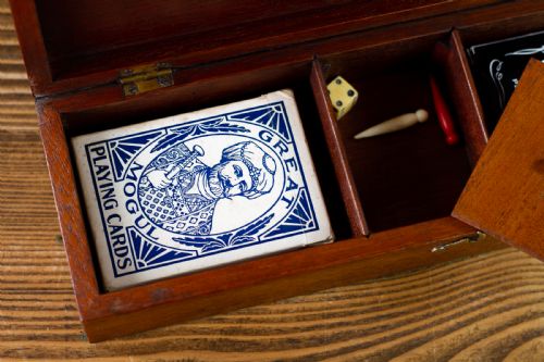 MAHOGANY CRIBB BOX C1890 - ADDITIONAL PHOTO 8