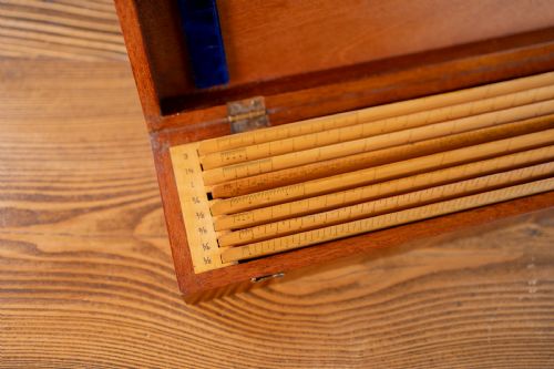 BOXWOOD RULER SET CANADIAN C1940 - ADDITIONAL PHOTO 8