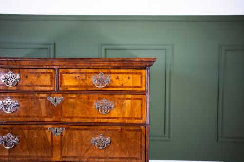 fig 1. George II Walnut Chest of Drawers
