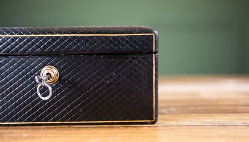 fig 1. Leather Jewellery Box by Parkin & Gotto