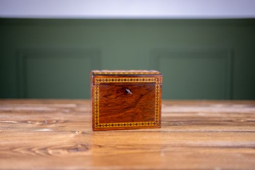 fig 1. Tunbridge Ware Tea Caddy c.1870