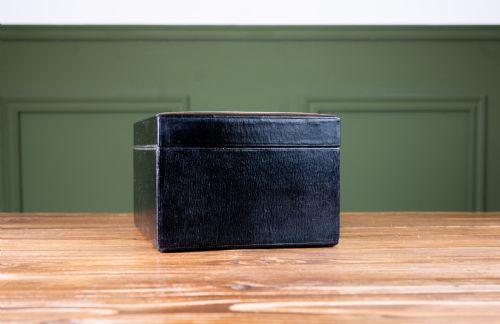 LEATHER JEWELLERY BOX C1920 - ADDITIONAL PHOTO 1