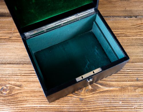 LEATHER JEWELLERY BOX C1920 - ADDITIONAL PHOTO 12