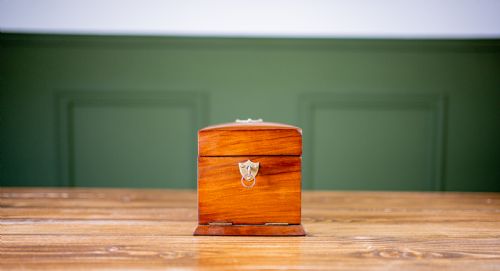 Small Figured Walnut Jewellery Box 1890