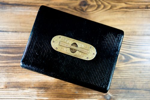 HIGH QUALITY LEATHER JEWELLERY BOX 1880 - ADDITIONAL PHOTO 5