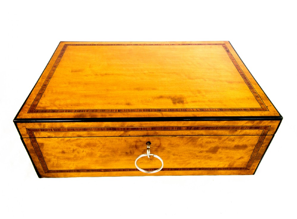 Satinwood Table Box c.1850
