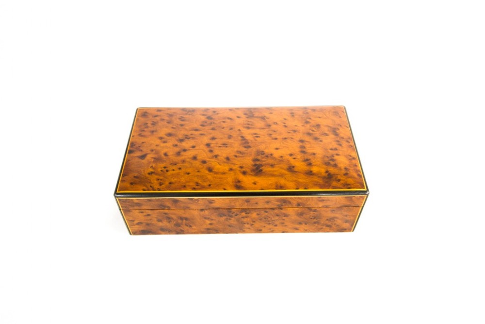 Amboyna Table Box c.1910