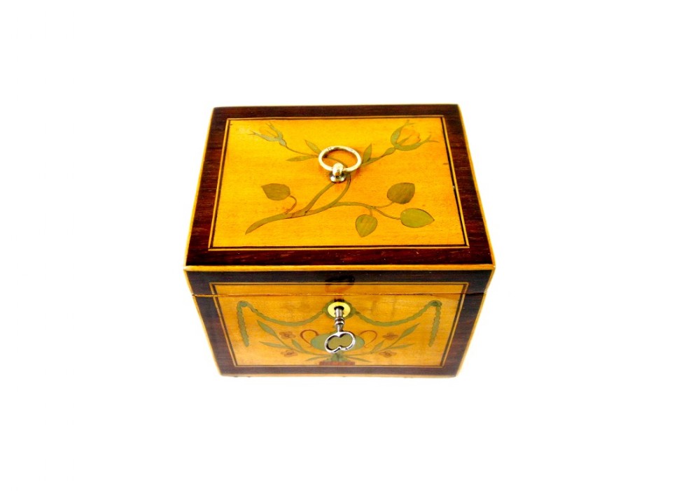 Georgian Single Lid Tea Caddy c.1790