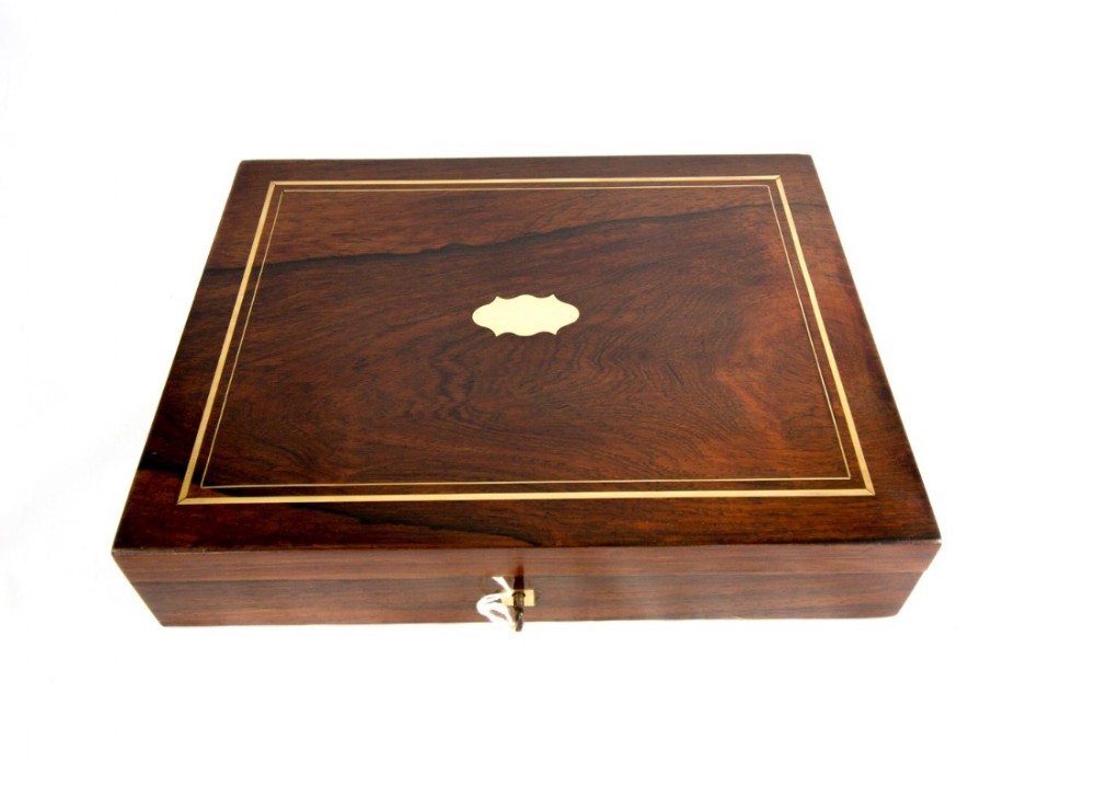 Rosewood Fitted Games Box c.1890