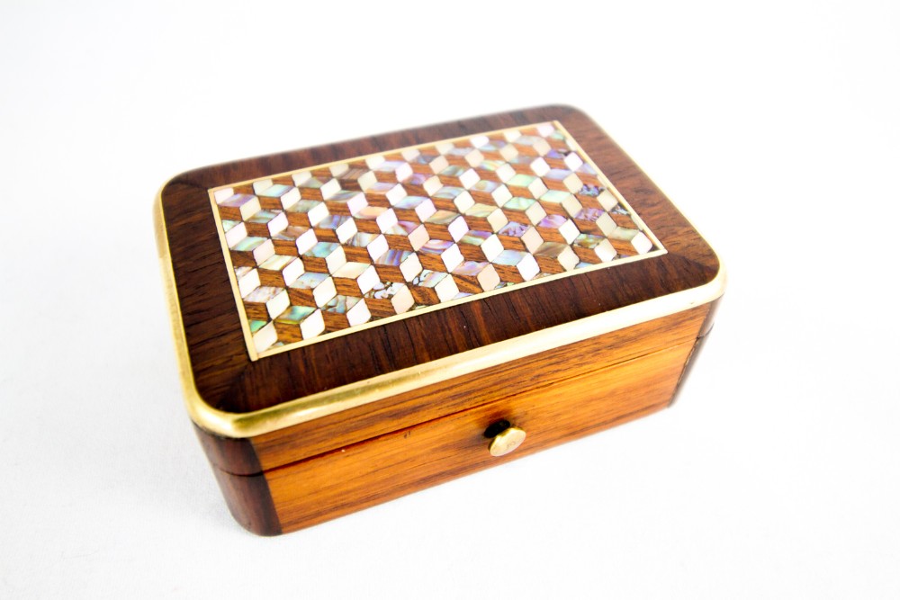 French Kingwood Pill Box c.1850