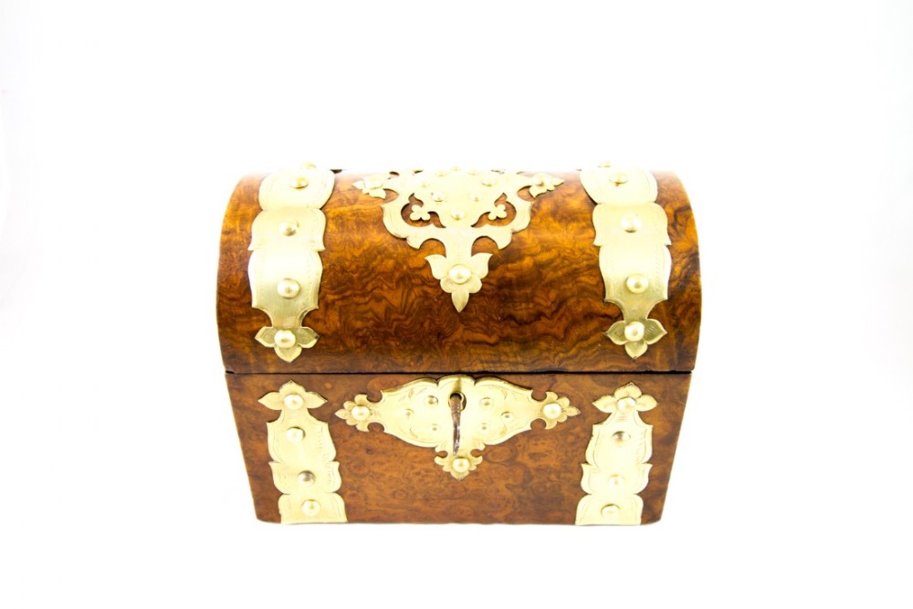 Brass Dome Top Tea Caddy c.1860