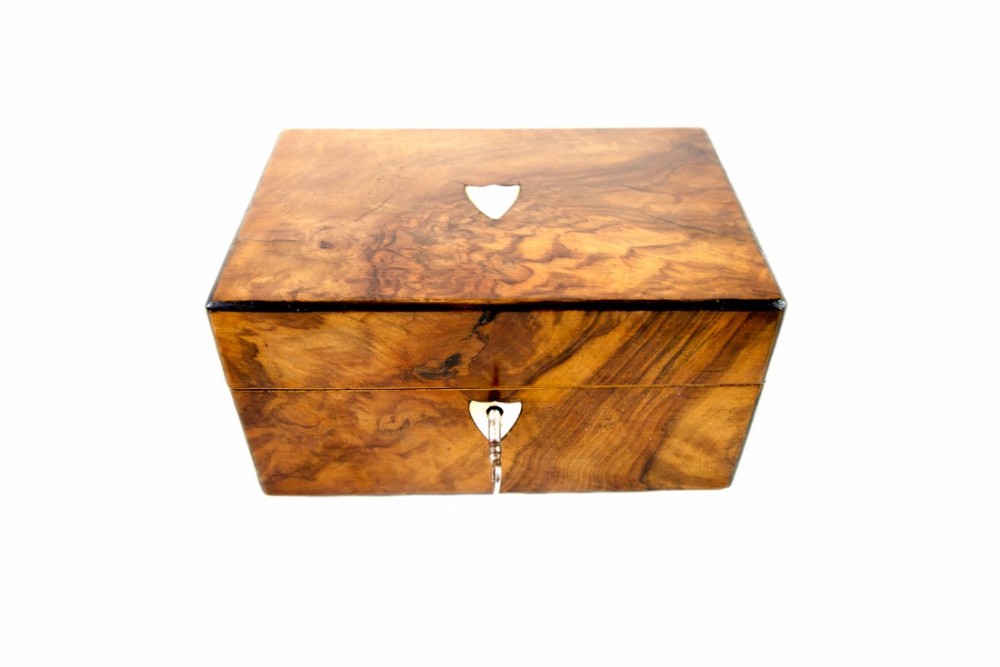 Burr Walnut Sewing Box c.1880