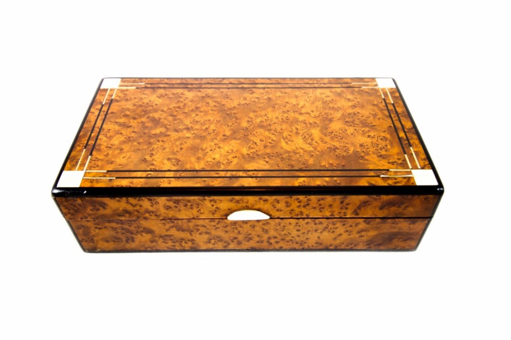 Amboyna Table Box c.1920