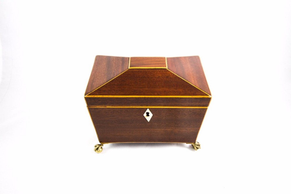 Mahogany Tea Caddy c.1800
