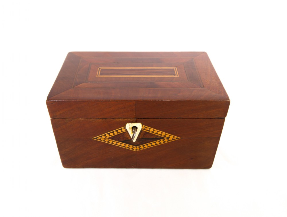 Mahogany Tea Caddy c.1850