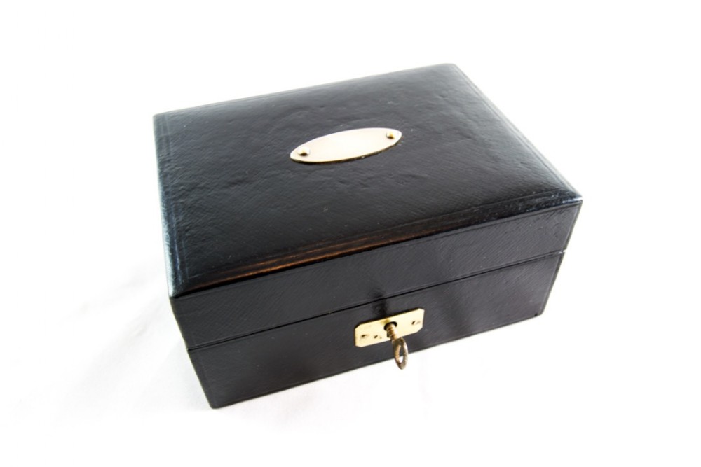 Leather Jewellery Box c.1920
