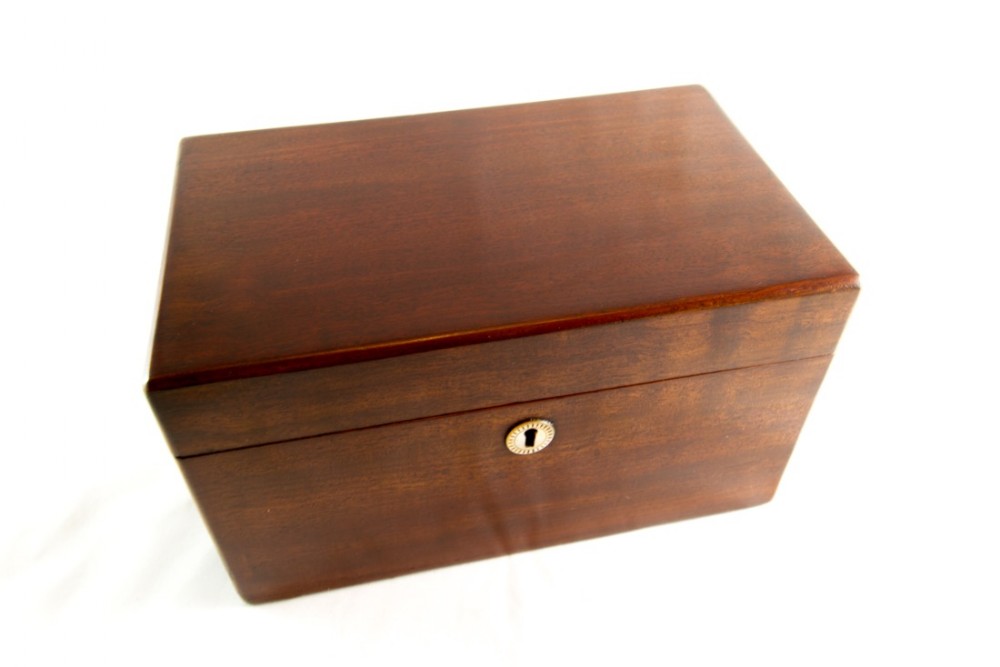 Mahogany Tea Caddy c.1860