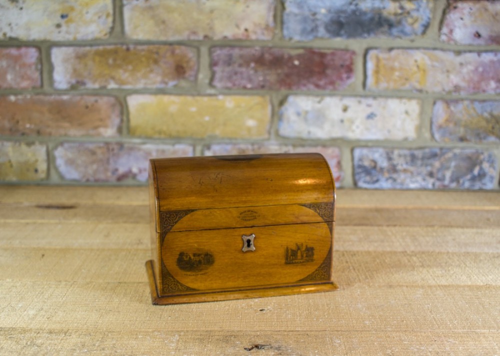 Satinwood Stationery Box c.1900