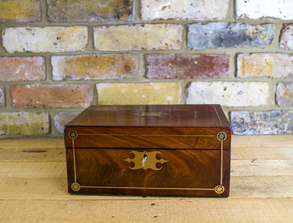 Flame Mahogany Table box c.1820