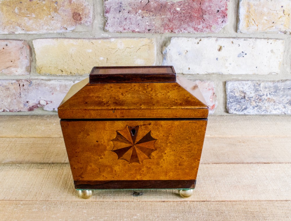 Birds Eye Maple Tea Caddy c.1840